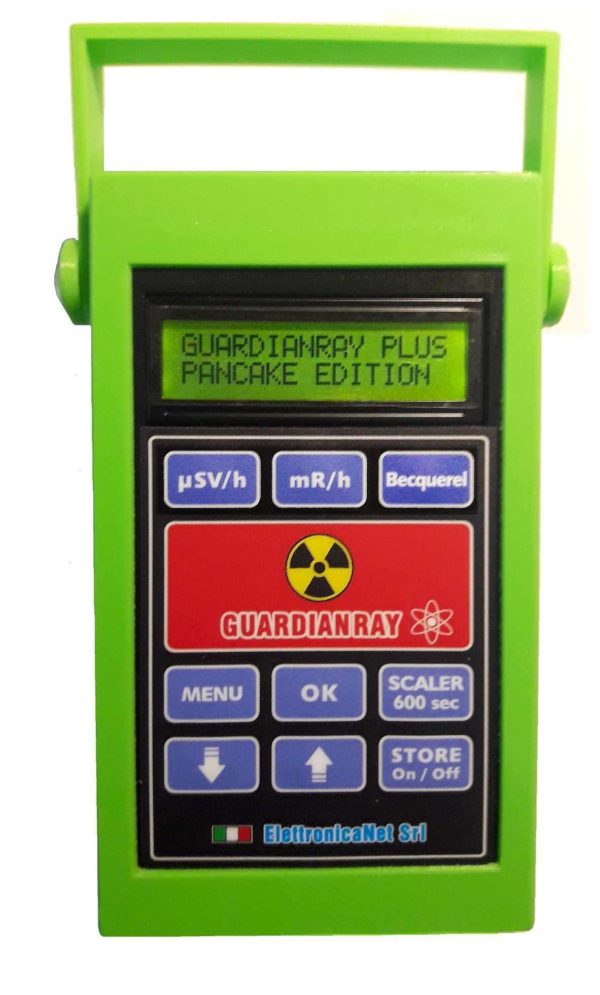 guardian ray plus professional geiger counter with green pancake