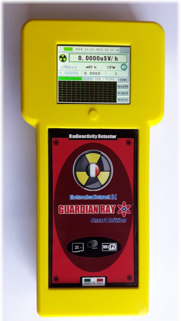 Alpha Geiger counter, Beta, Gamma, Guardian Ray Smart 712 giallo