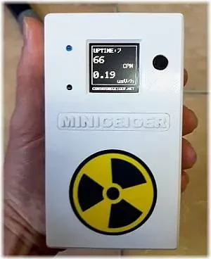 Contatore Geiger made in Italy MINIGEIGER 7317 con sonda Geiger Muller pancake